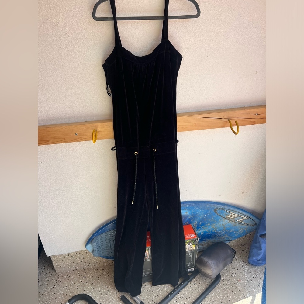 Juicy Couture Black Jumpsuit with Drawstring Waist